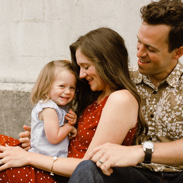 Urban family portrait