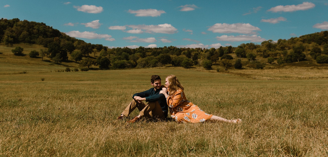 Teagan and Caleb on the Farm