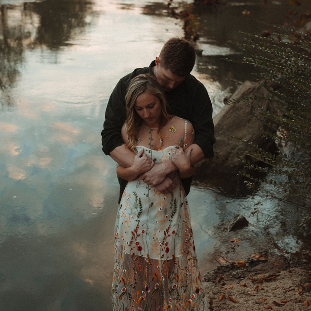 Riverside engagement