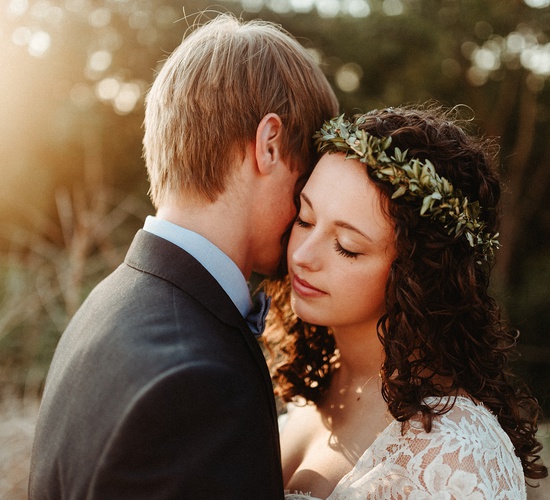 Anna and David Wedding Sunset Portrait