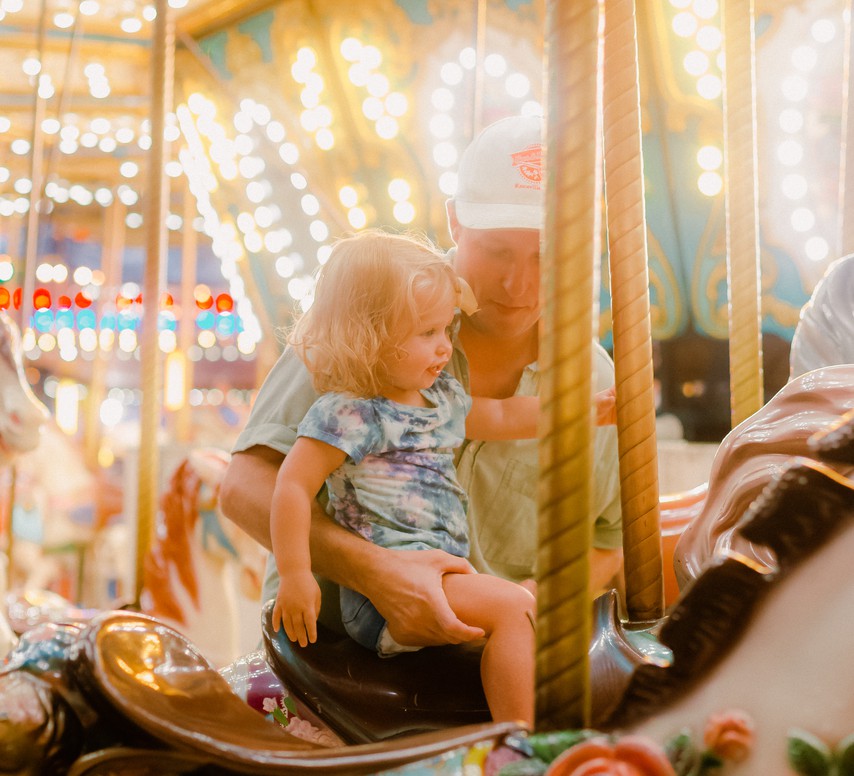 Corey and Mae Claire at the Fair