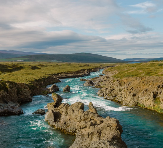 Iceland River from Bridge